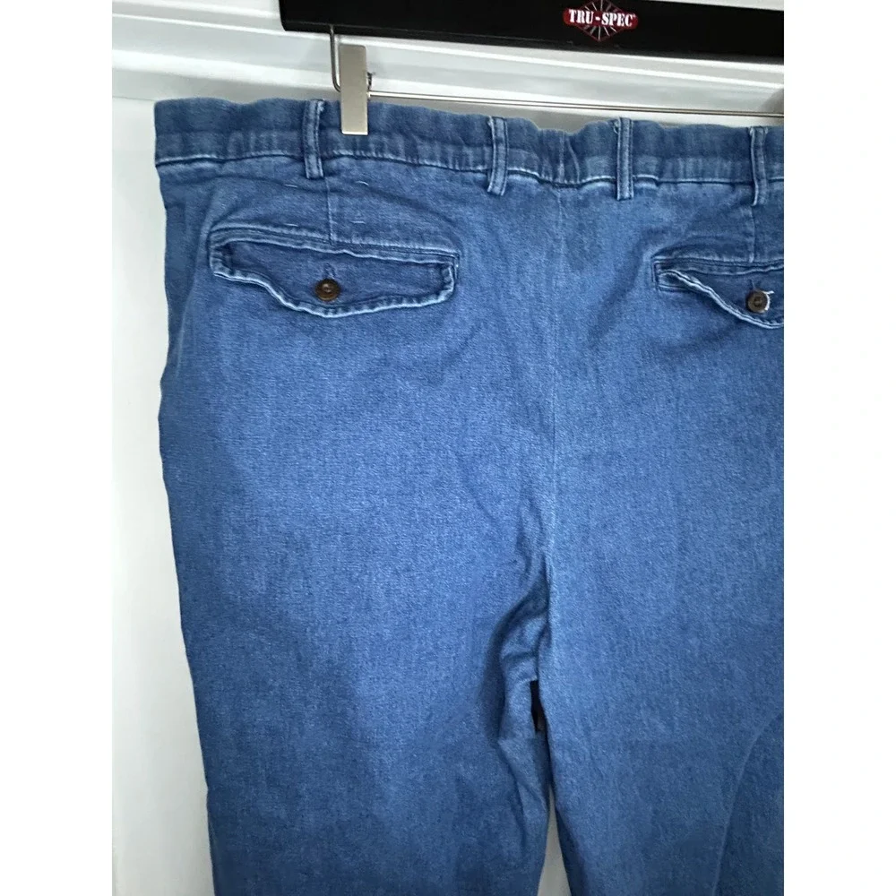 Orvis Sporting Traditions Mens Blue Denim Chino Pants 44x29 Stretch Cotton - Picture 7 of 9